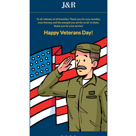 Veterans Day Thank You Illustration